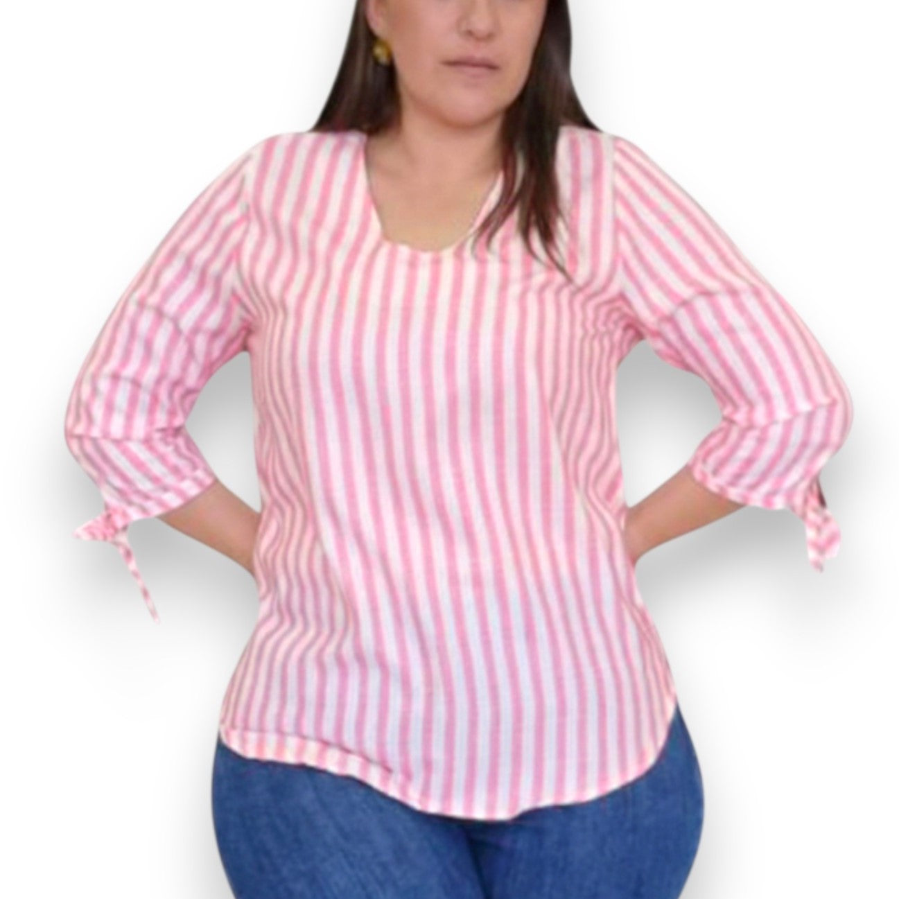 Blusa moño en mangas