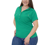 Blusa con cuello y botones