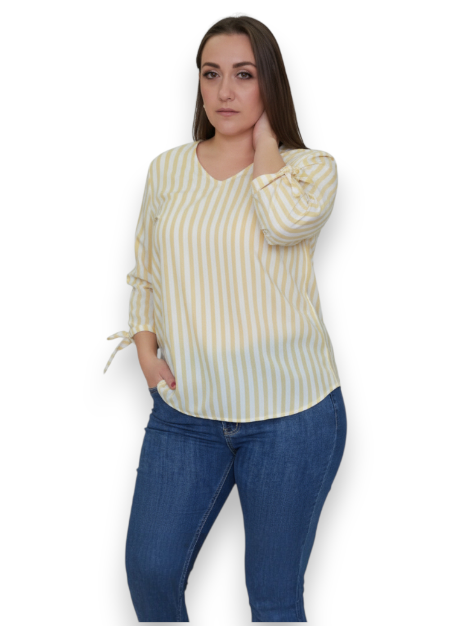 Blusa moño en mangas