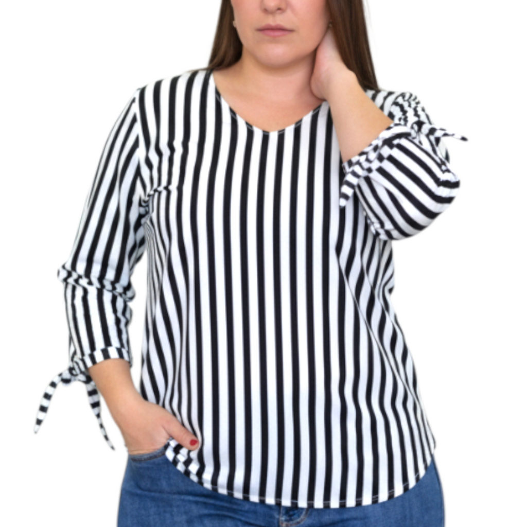 Blusa moño en mangas