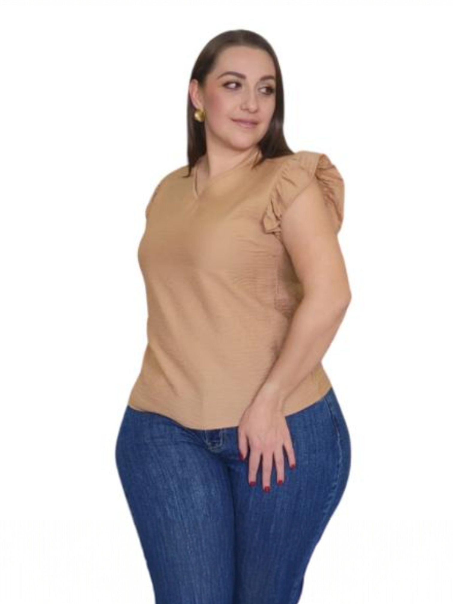 Blusa con olan