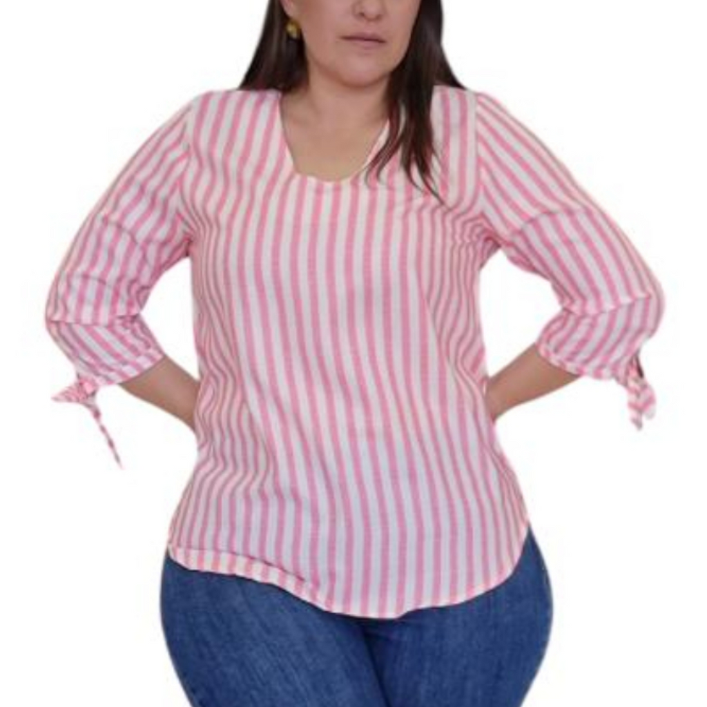 Blusa moño en mangas