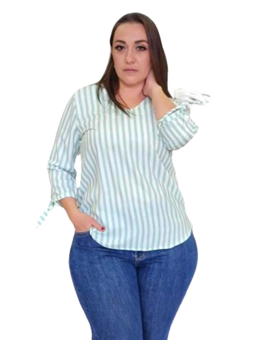Blusa moño en mangas