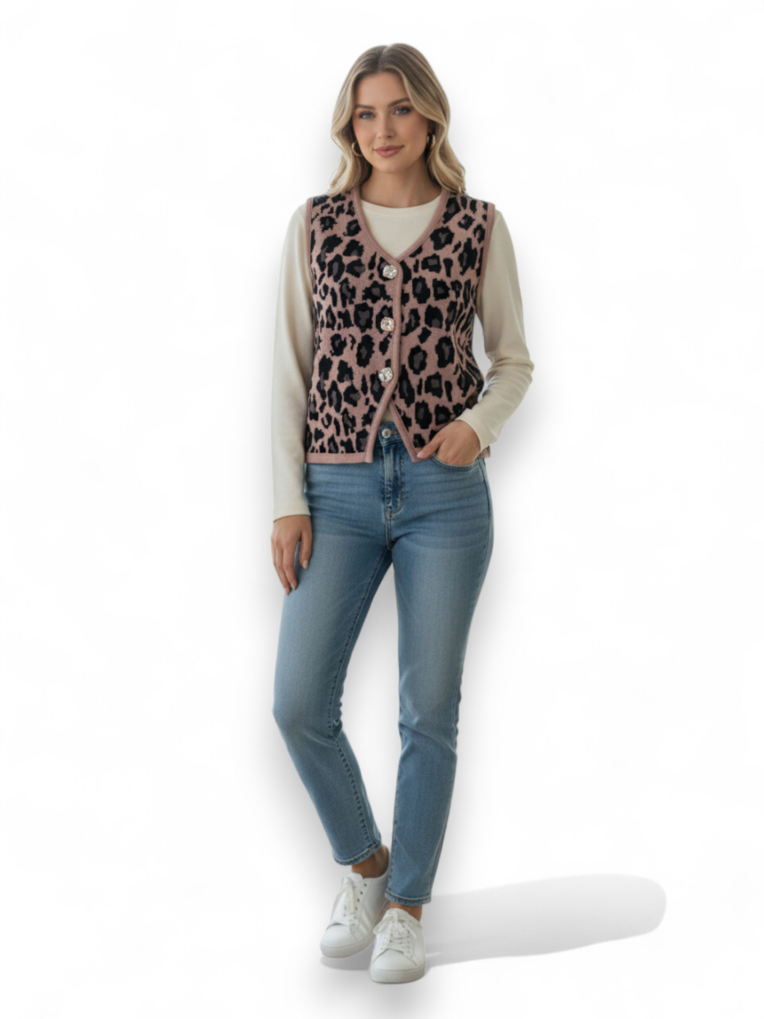 CHALECO ANIMAL PRINT