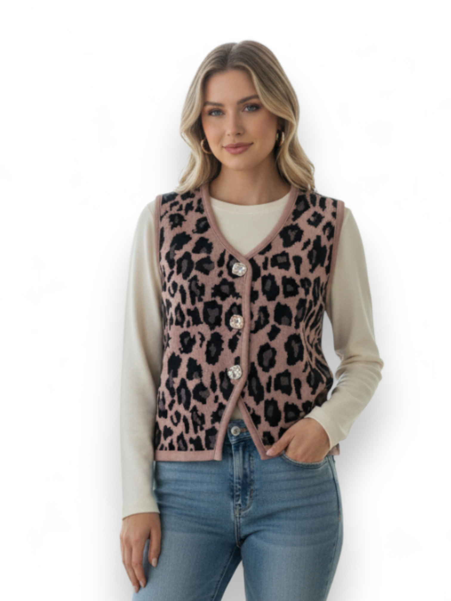 CHALECO ANIMAL PRINT