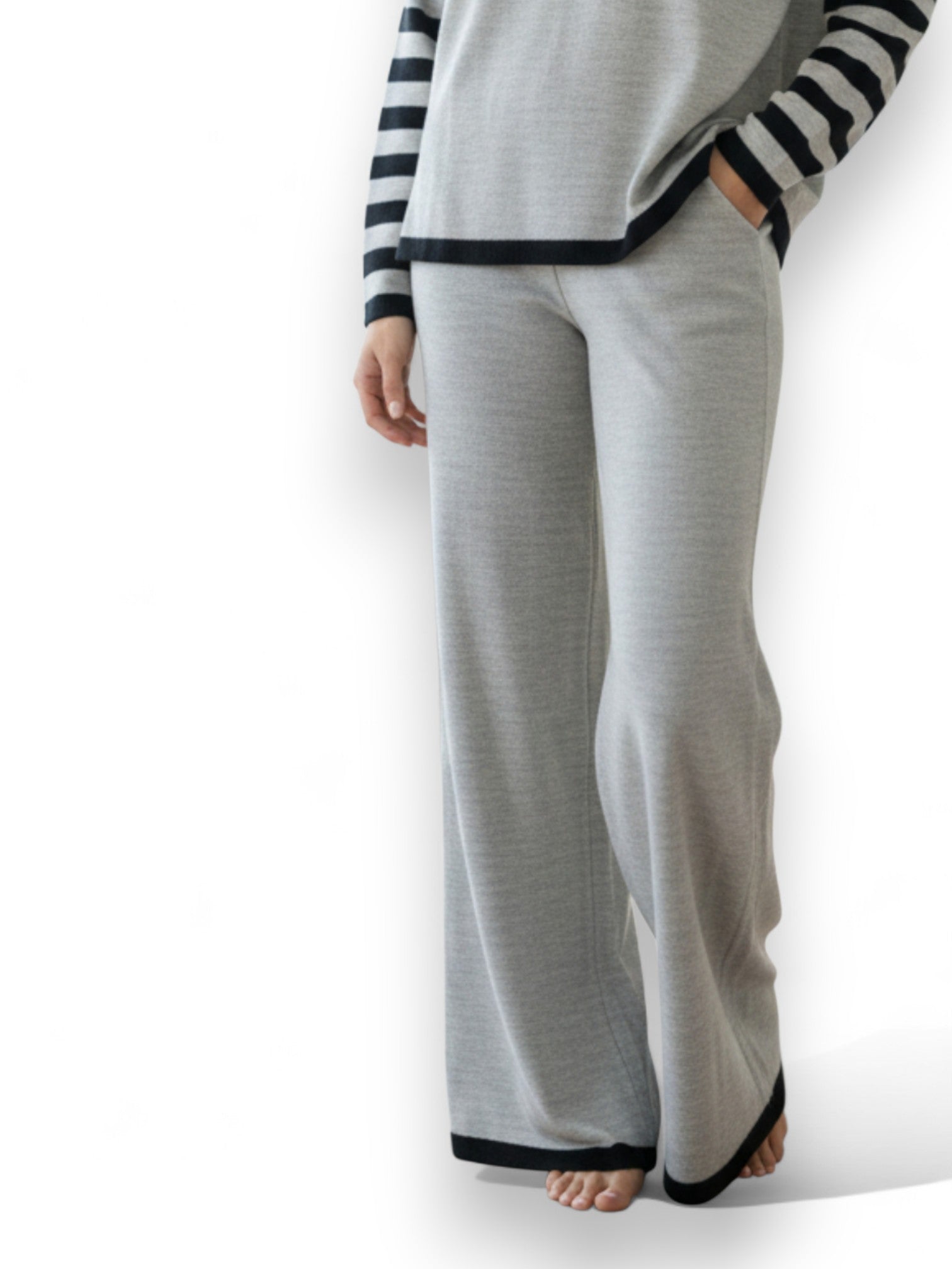 Conjunto rallas tejido de punto