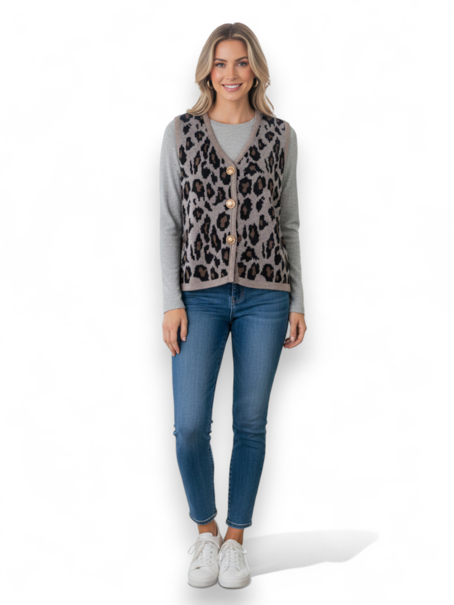 CHALECO ANIMAL PRINT