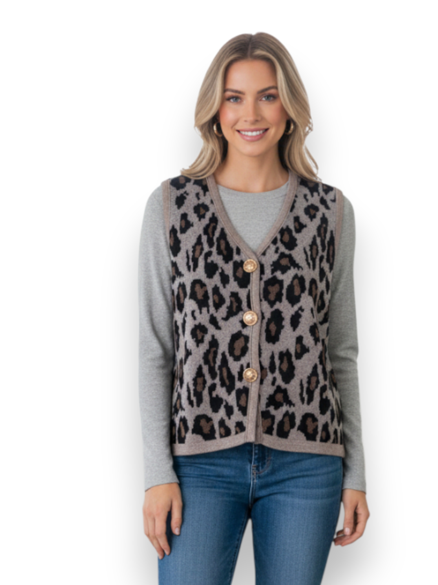 CHALECO ANIMAL PRINT