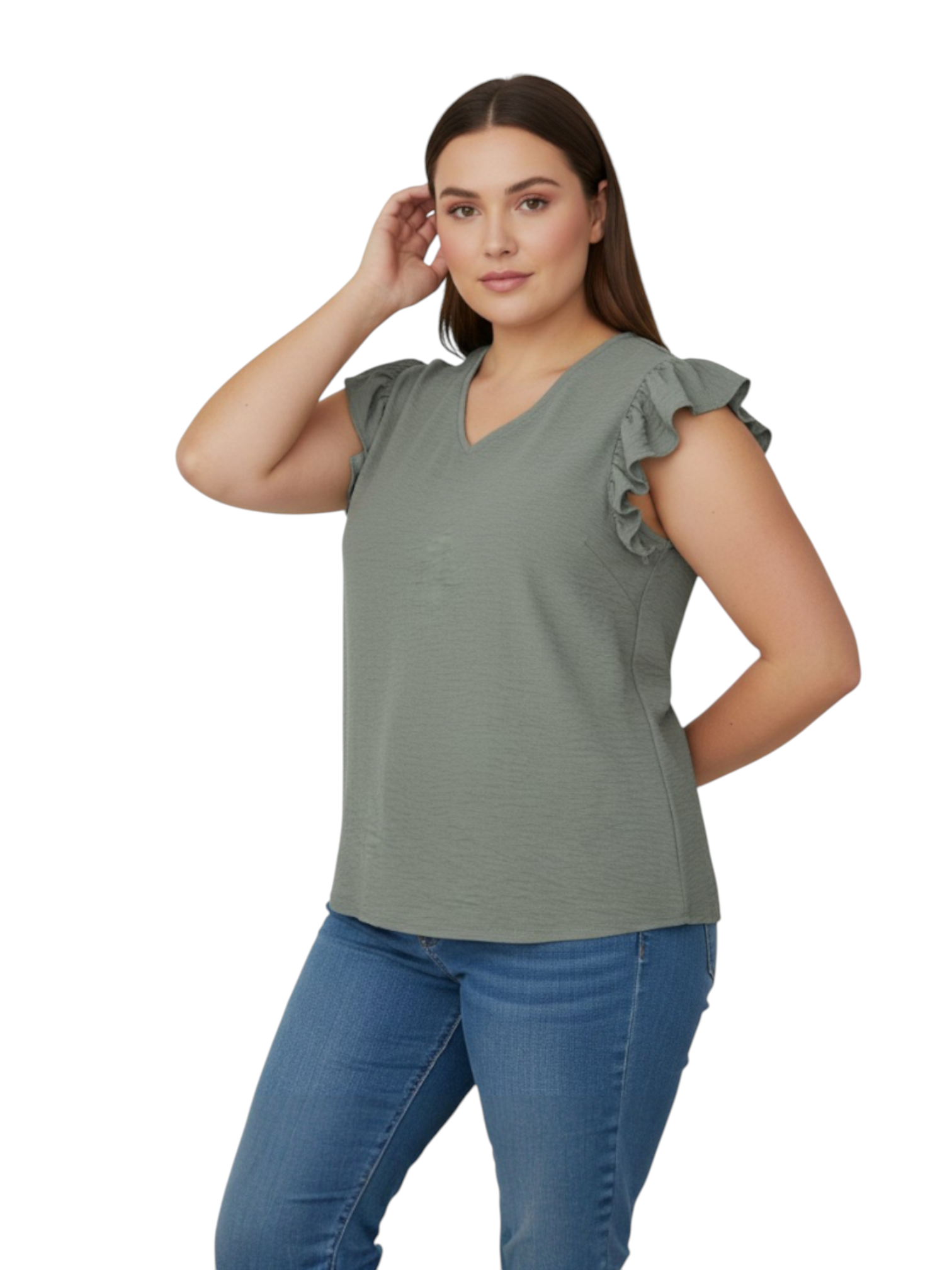 Blusa con olan