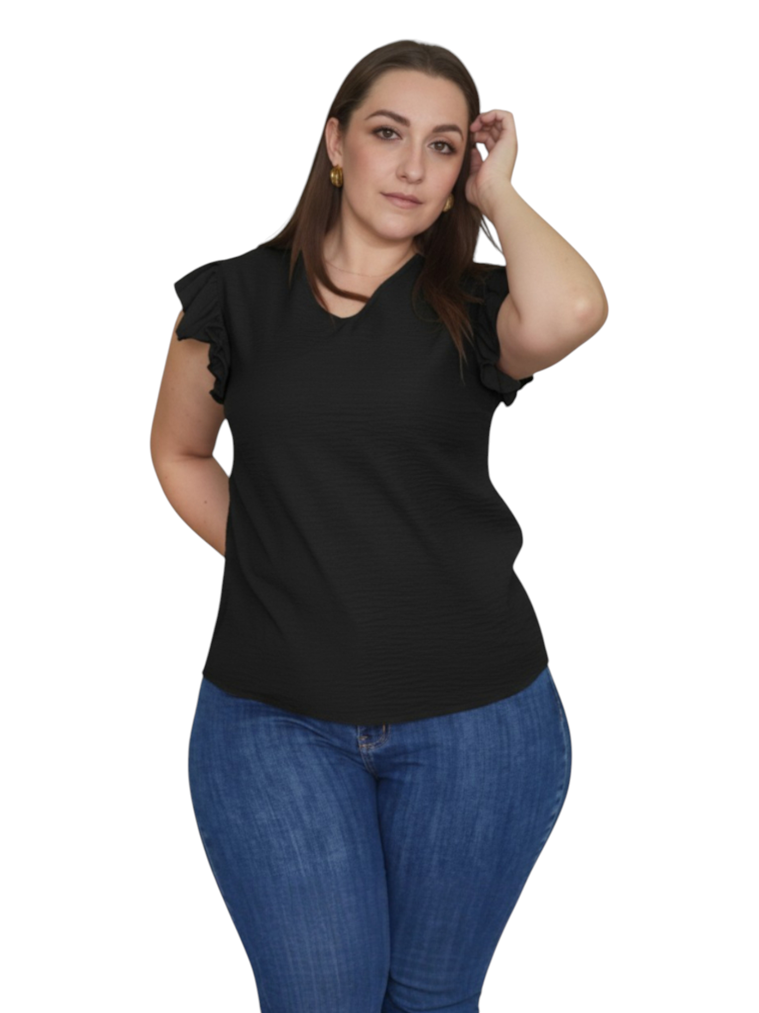 Blusa con olan